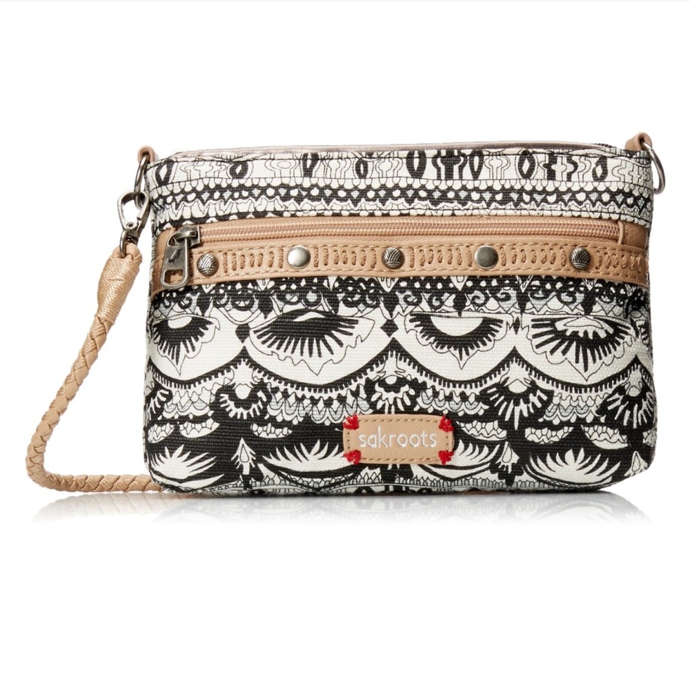 Sakroots Artist Circle Campus Mini Cross-Body - Black/Amp/White One